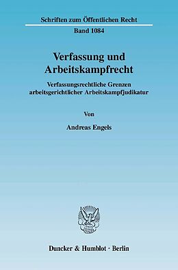 E-Book (pdf) Verfassung und Arbeitskampfrecht. von Andreas Engels