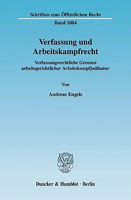 E-Book (pdf) Verfassung und Arbeitskampfrecht. von Andreas Engels