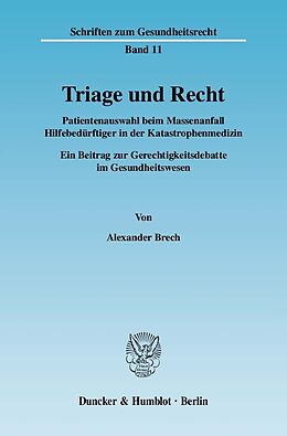 E-Book (pdf) Triage und Recht. von Alexander Brech