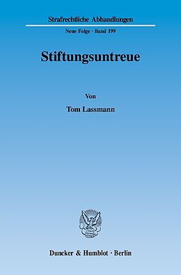 E-Book (pdf) Stiftungsuntreue. von Tom Lassmann