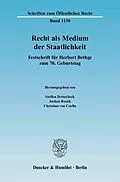 E-Book (pdf) Recht als Medium der Staatlichkeit. von 