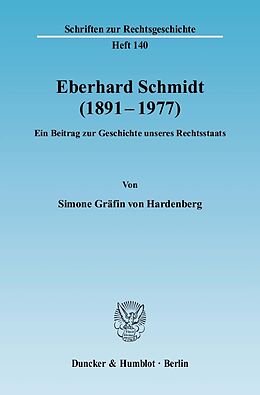 E-Book (pdf) Eberhard Schmidt (1891-1977). von Simone Gräfin von Hardenberg