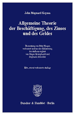 E-Book (pdf) Allgemeine Theorie der Beschäftigung, des Zinses und des Geldes. von John Maynard Keynes