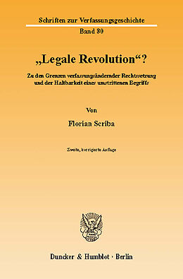 E-Book (pdf) »Legale Revolution«? von Florian Scriba