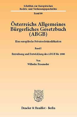 E-Book (pdf) Österreichs Allgemeines Bürgerliches Gesetzbuch (ABGB). von Wilhelm Brauneder