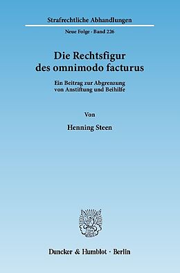 E-Book (pdf) Die Rechtsfigur des omnimodo facturus. von Henning Steen