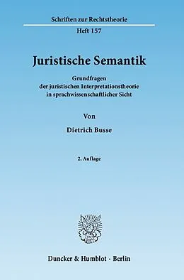 E-Book (pdf) Juristische Semantik. von Dietrich Busse