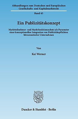E-Book (pdf) Ein Publizitätskonzept. von Kai Werner