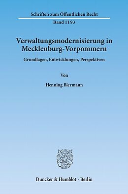 E-Book (pdf) Verwaltungsmodernisierung in Mecklenburg-Vorpommern. von Henning Biermann