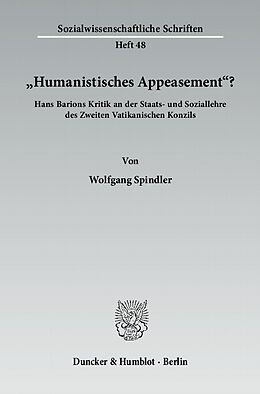 E-Book (pdf) »Humanistisches Appeasement«? von Wolfgang Spindler