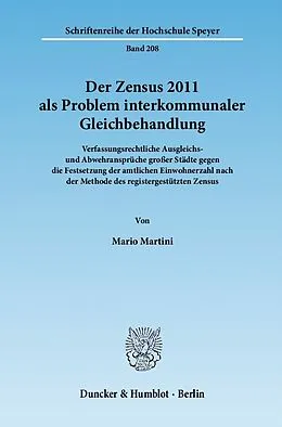 E-Book (pdf) Der Zensus 2011 als Problem interkommunaler Gleichbehandlung. von Mario Martini