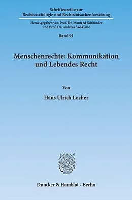 E-Book (pdf) Menschenrechte: Kommunikation und Lebendes Recht. von Hans Ulrich Locher