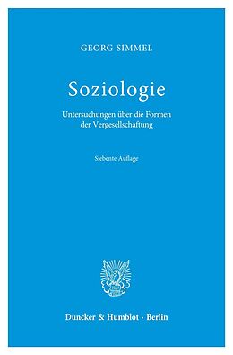 E-Book (pdf) Soziologie. von Georg Simmel