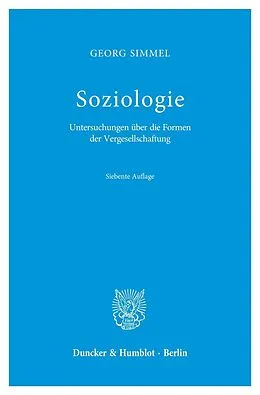 E-Book (pdf) Soziologie. von Georg Simmel