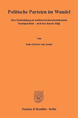 E-Book (pdf) Politische Parteien im Wandel. von Hans Herbert von Arnim