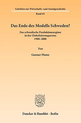 E-Book (pdf) Das Ende des Modells Schweden? von Gunnar Flume