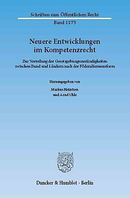 E-Book (pdf) Neuere Entwicklungen im Kompetenzrecht. von 