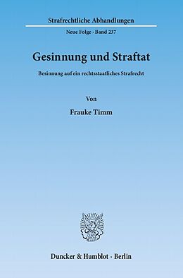 E-Book (pdf) Gesinnung und Straftat. von Frauke Timm