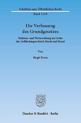 E-Book (pdf) Die Verfassung des Grundgesetzes. von Birgit Reese