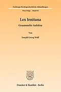E-Book (pdf) Lex Irnitana. von Joseph Georg Wolf