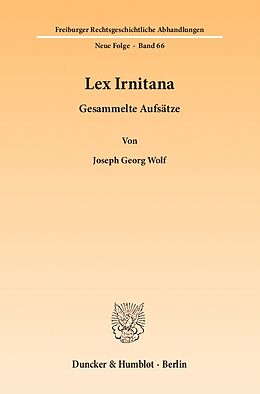 E-Book (pdf) Lex Irnitana. von Joseph Georg Wolf