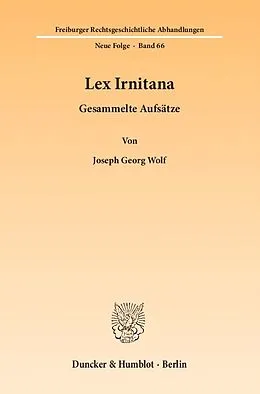 E-Book (pdf) Lex Irnitana. von Joseph Georg Wolf