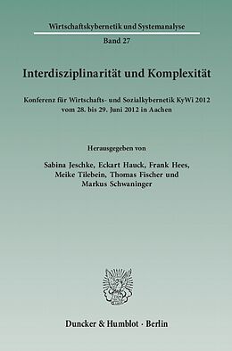E-Book (pdf) Interdisziplinarität und Komplexität. von 