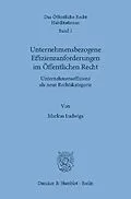 E-Book (pdf) Unternehmensbezogene Effizienzanforderungen im Öffentlichen Recht. von Markus Ludwigs