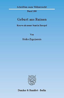 E-Book (pdf) Geburt aus Ruinen. von Heike Zygojannis