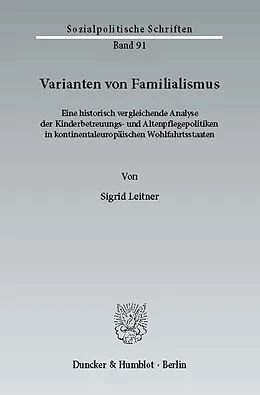 E-Book (pdf) Varianten von Familialismus. von Sigrid Leitner