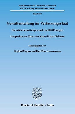 E-Book (pdf) Gewaltenteilung im Verfassungsstaat. von 