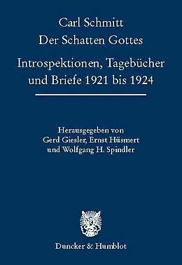 E-Book (pdf) Der Schatten Gottes. von Carl Schmitt