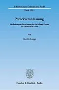 E-Book (pdf) Zweckveranlassung. von Moritz Lange