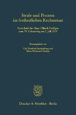 E-Book (pdf) Strafe und Prozess im freiheitlichen Rechtsstaat. von 