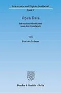E-Book (pdf) Open Data. von Beatrice Lederer