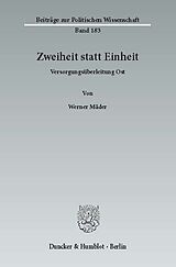 E-Book (pdf) Zweiheit statt Einheit. von Werner Mäder