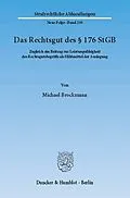 E-Book (pdf) Das Rechtsgut des § 176 StGB. von Michael Brockmann