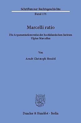E-Book (pdf) Marcelli ratio. von Arndt Christoph Hendel