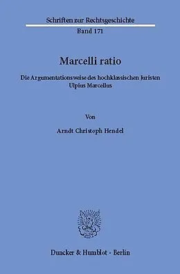 E-Book (pdf) Marcelli ratio. von Arndt Christoph Hendel