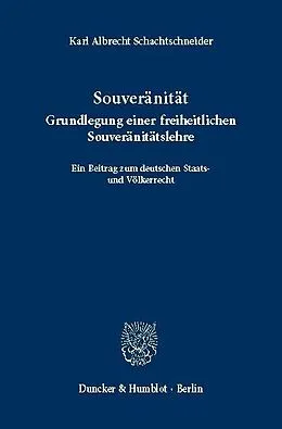 E-Book (pdf) Souveränität. von Karl Albrecht Schachtschneider
