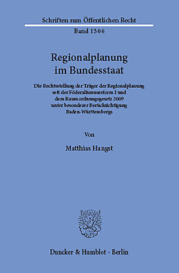 E-Book (pdf) Regionalplanung im Bundesstaat. von Matthias Hangst