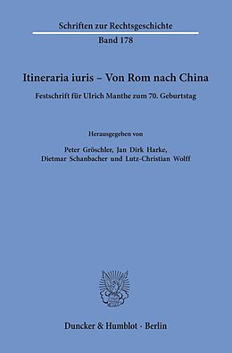E-Book (pdf) Itineraria iuris - Von Rom nach China. von 