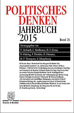 E-Book (pdf) Politisches Denken. Jahrbuch 2015. von 