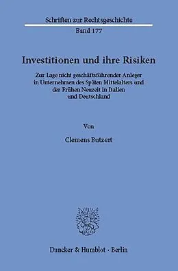 E-Book (pdf) Investitionen und ihre Risiken. von Clemens Butzert