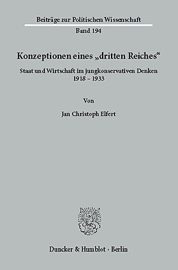 E-Book (pdf) Konzeptionen eines »dritten Reiches«. von Jan Christoph Elfert