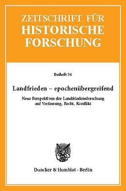 E-Book (pdf) Landfrieden - epochenübergreifend. von 