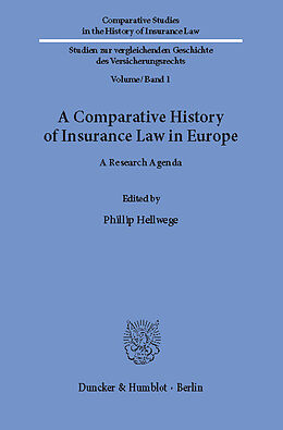 eBook (pdf) A Comparative History of Insurance Law in Europe. de 