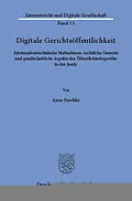 E-Book (pdf) Digitale Gerichtsöffentlichkeit. von Anne Paschke