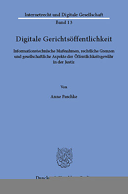 E-Book (pdf) Digitale Gerichtsöffentlichkeit. von Anne Paschke