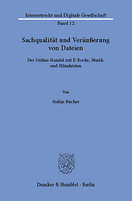 E-Book (pdf) Sachqualität und Veräußerung von Dateien. von Stefan Bucher